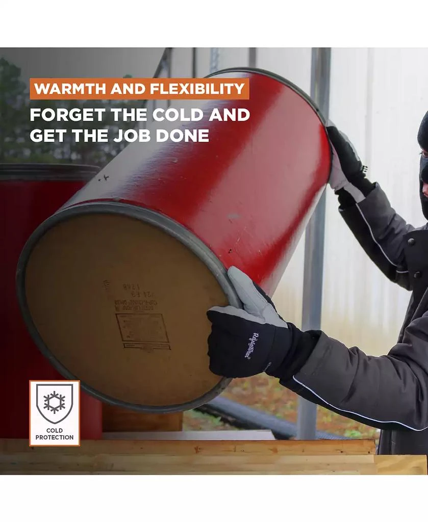 RefrigiWear Men's Nylon & Leather Glove - Insulated Work Gloves for Sub-Freezing Temperatures 5