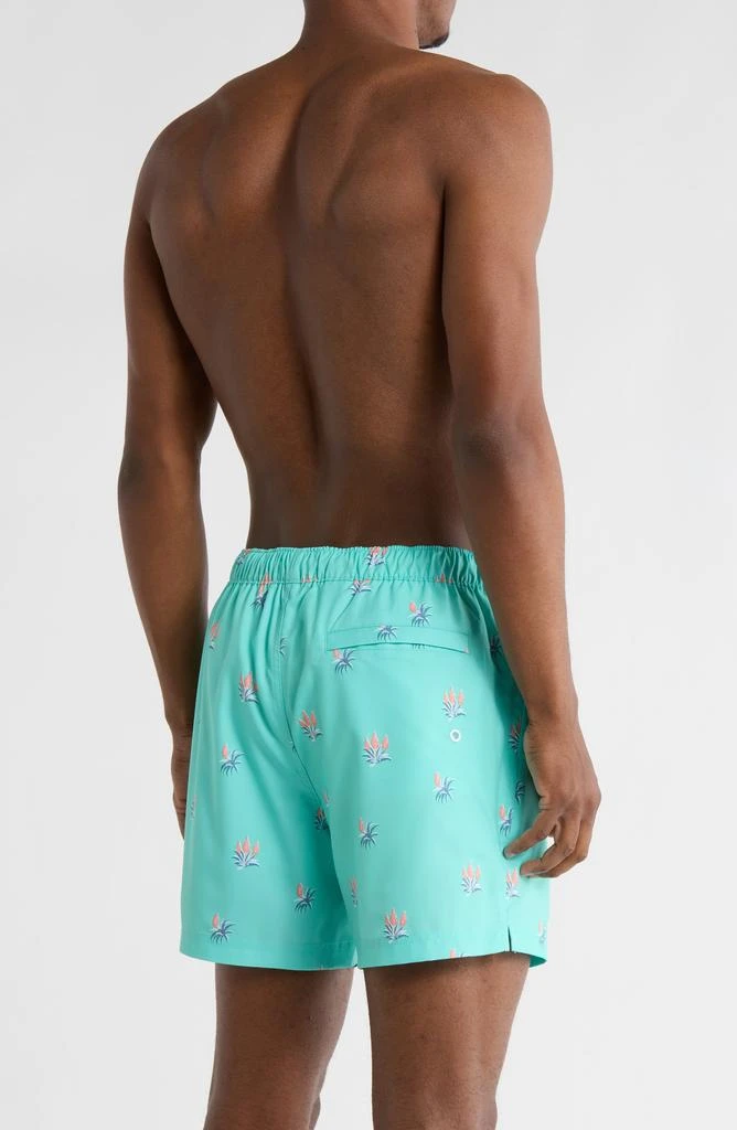 Original Penguin Retro Geo Print 5-Inch Swim Trunks 2