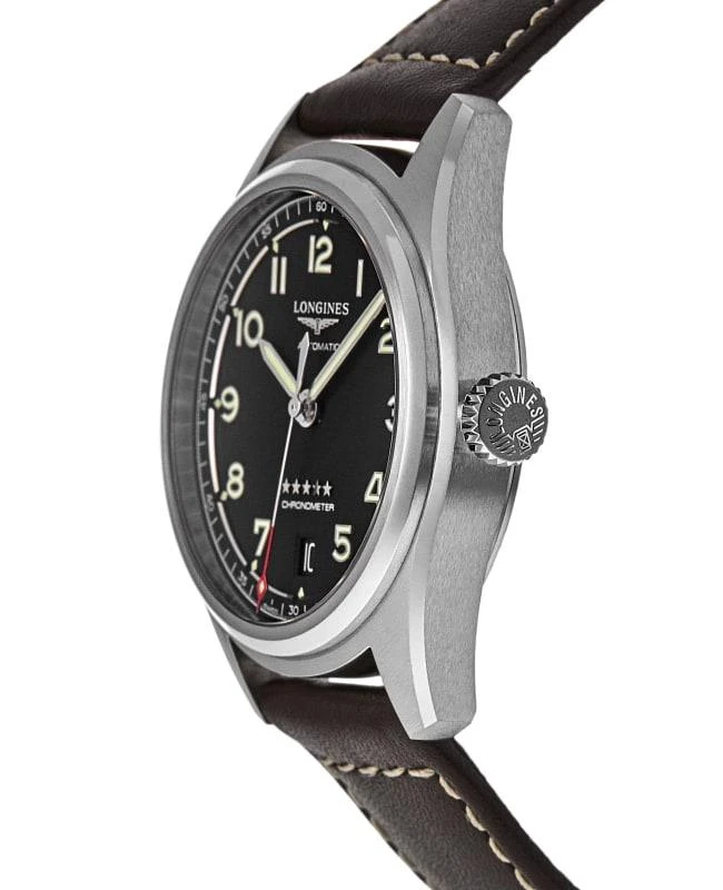 Longines Longines Spirit Automatic Black Dial Leather Strap Men's Watch L3.410.4.53.0 3