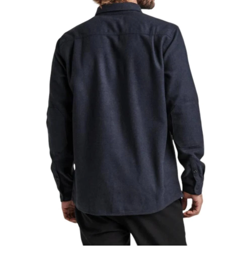 ROARK Nordsman Long Sleeve Flannel Shirt In Dark Navy 2