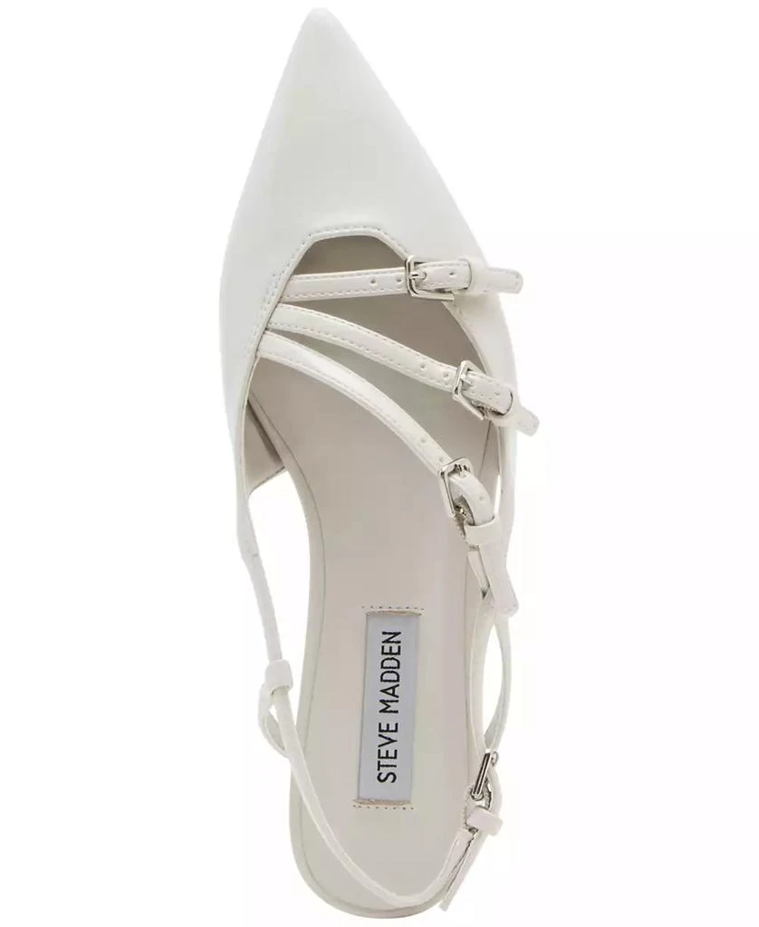 Steve Madden Women's Peony Strappy Pointed-Toe Slingback Flats 4