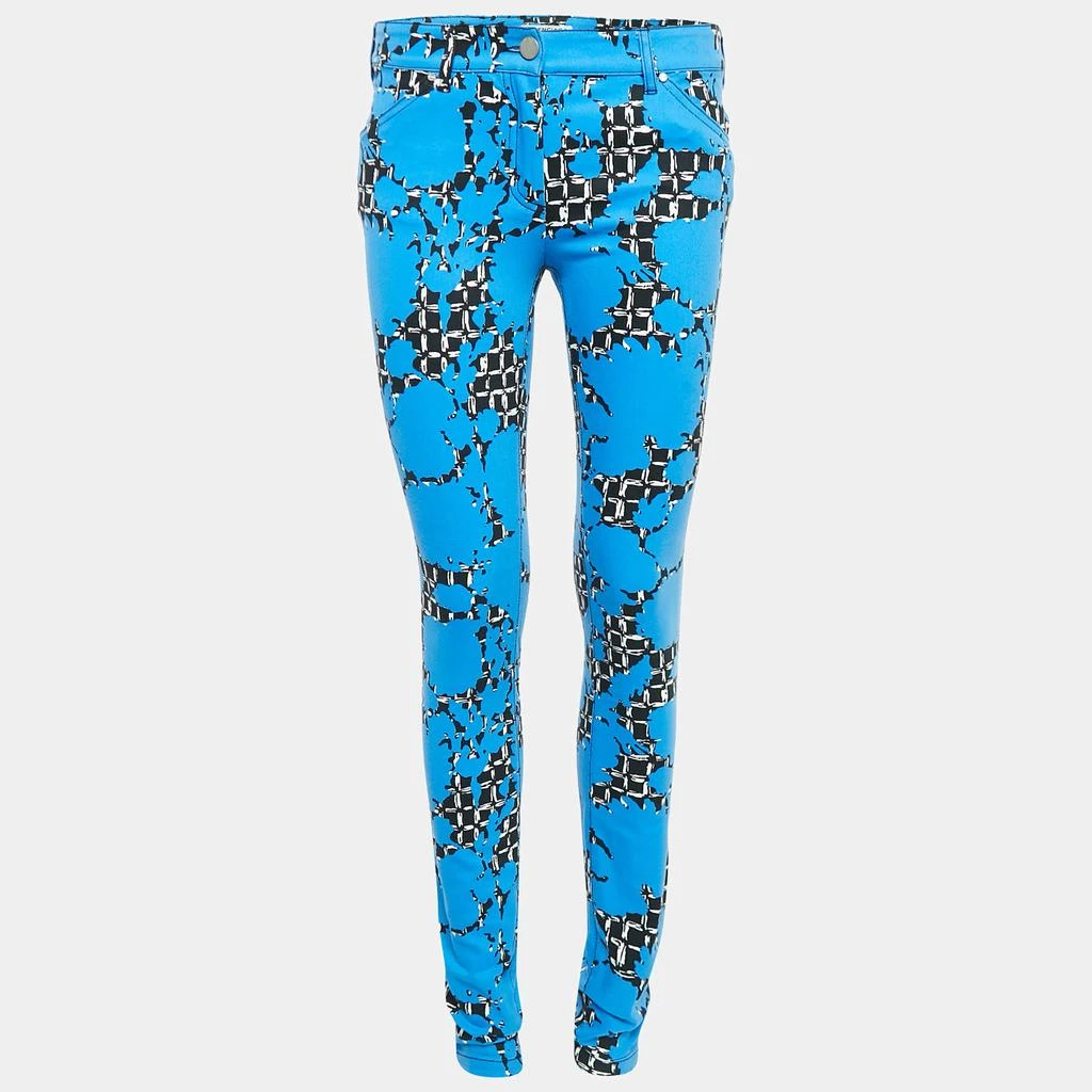 Balenciaga Balenciaga Blue Printed Denim Skinny Jeans S Waist 30" 1