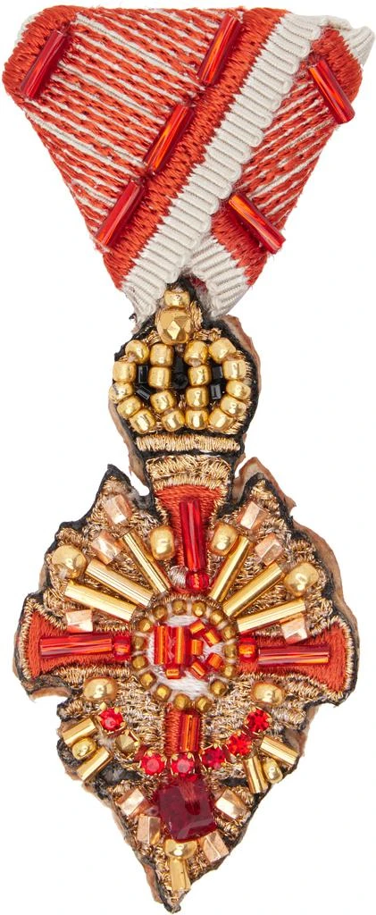 UNDERCOVER Red UC2E1X03 Crown Brooch