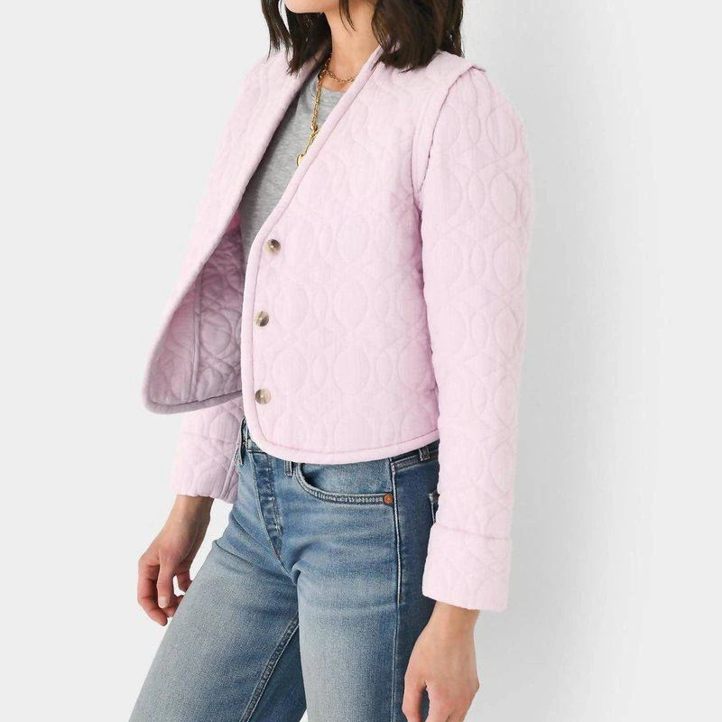 XIRENA Phelps Quilted Jacket In Pale Pink 2