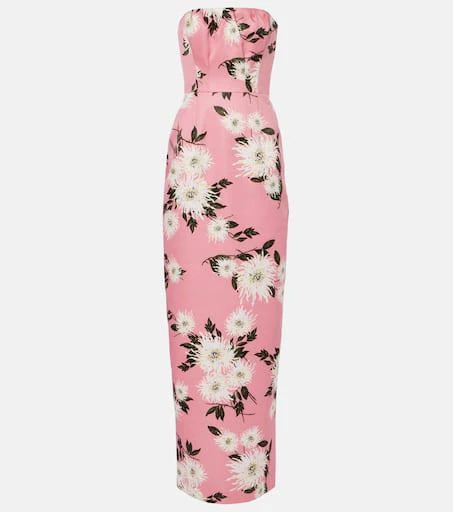 Emilia Wickstead Emine floral taffeta faille gown 1