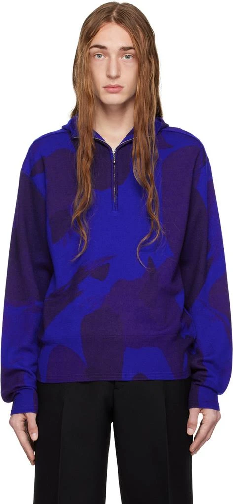 Burberry Blue Camouflage Hoodie 1