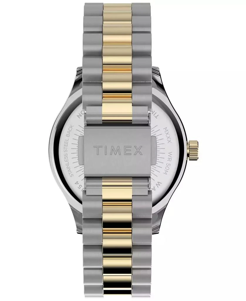 Timex Women's Analog Two-Tone Stainless Steel Watch, 34mm 4