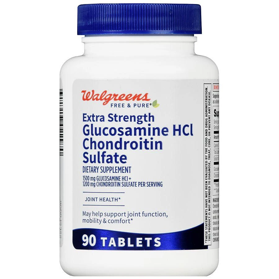 Walgreens Glucosamine HCl Chondroitin Sulfate Tablets Extra Strength (45 days) 2
