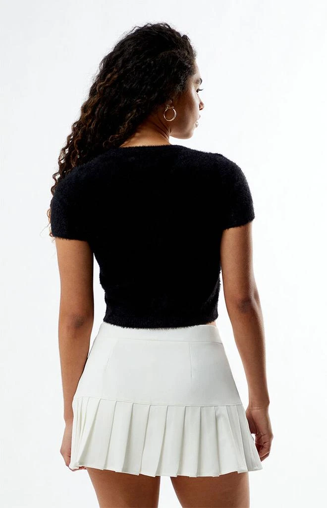 Glamorous Faux Fur Short Sleeve Sweater 3