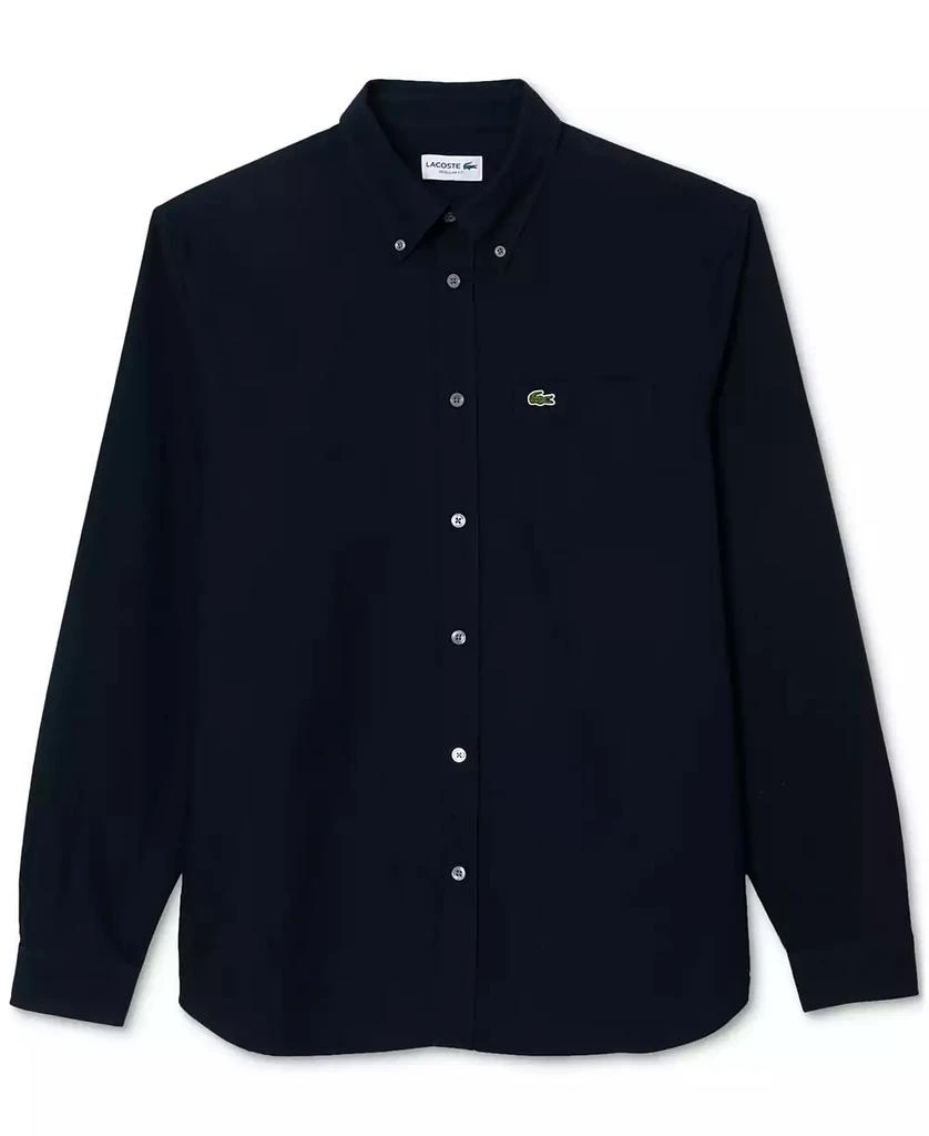 Lacoste Men's Woven Long Sleeve Button-Down Oxford Shirt 1