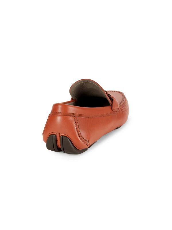 Salvatore Ferragamo Logo Leather Driving Loafers 3