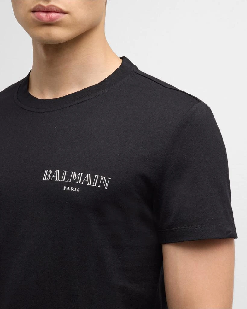 Balmain Men's Metallic Vintage Logo T-Shirt 8