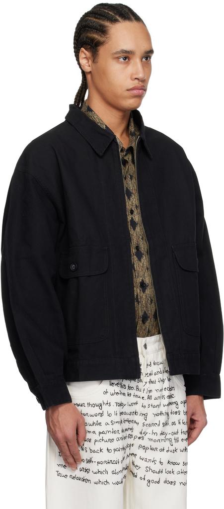 Glass Cypress Black Canvas Jacket