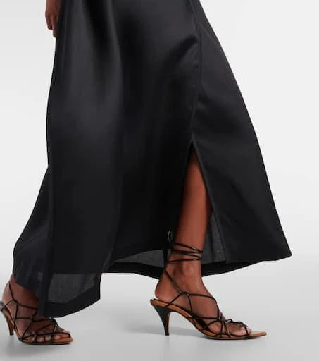 Khaite Mila silk maxi skirt 5