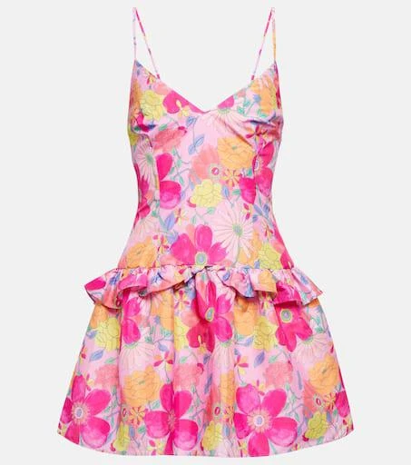 LOVESHACKFANCY Fabienne ruffled minidress 1