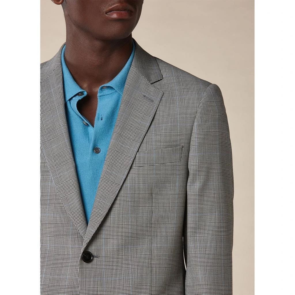 预计3周后发货 Fursac Fursac - Costume Prince De Galles En Laine - Quartz 3