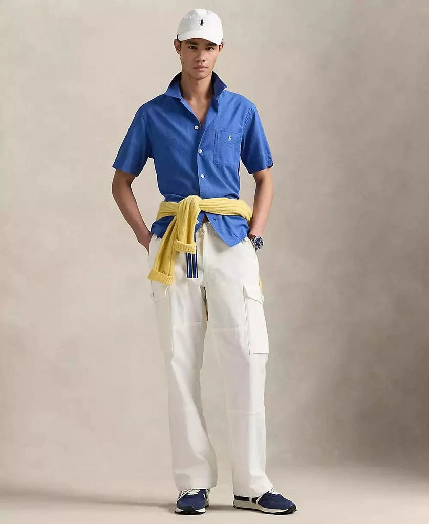 Ralph Lauren Men's Classic-Fit Linen-Cotton Camp Shirt 4