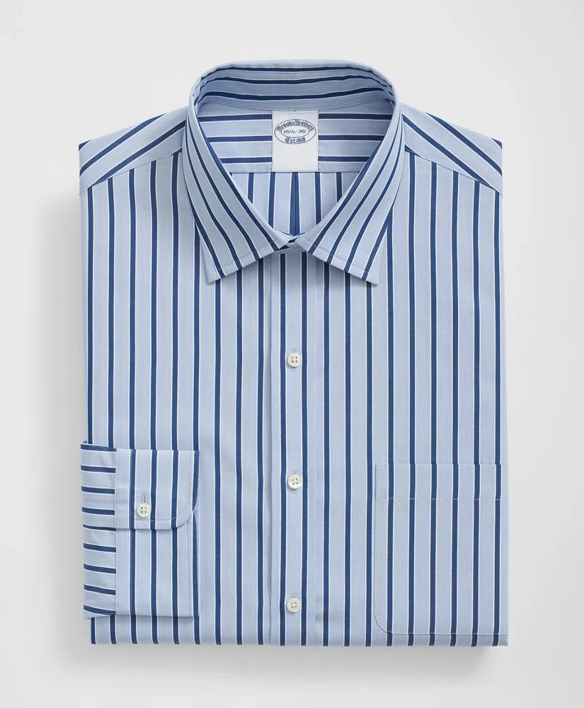 Brooks Brothers Supima® Cotton Poplin Ainsley Collar, Striped Dress Shirt 3