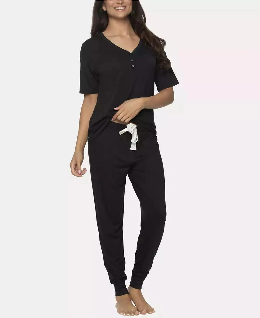 Felina Women's Jessie 2 Pc. Jersey Knit Lounge Set 3