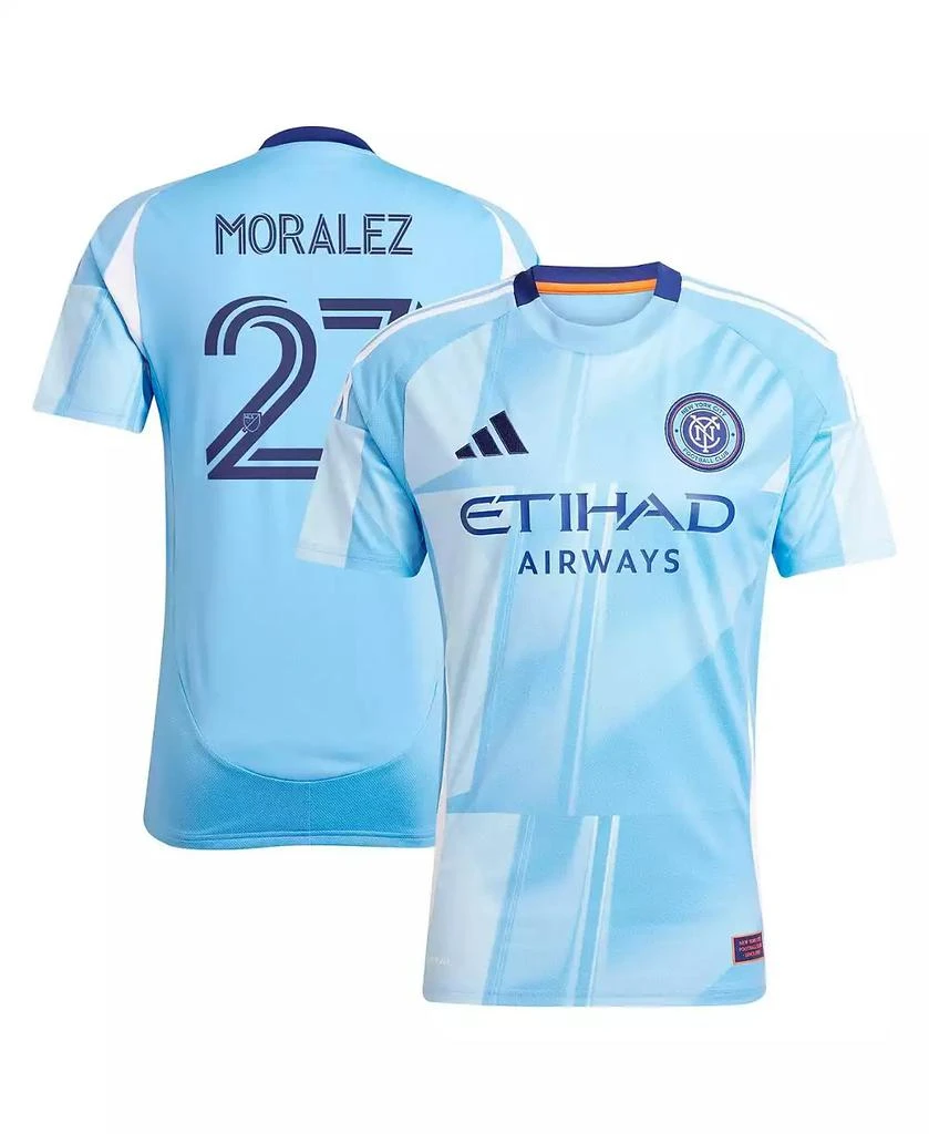 Adidas Men's Maximiliano Moralez Light Blue New York City FC 2025 The Excelsior Kit Replica Player Jersey 1