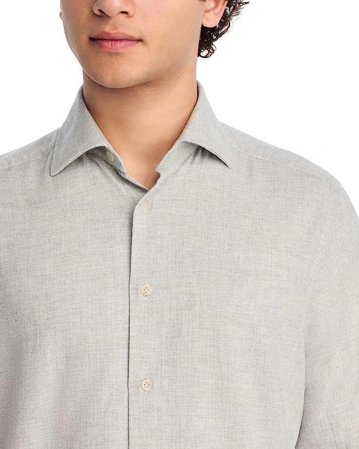 Jack Victor Stanton Cotton Herringbone Button Down Shirt 6