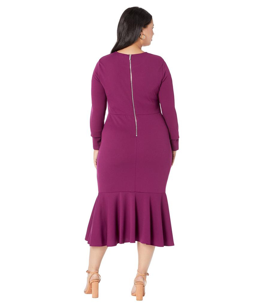 Bebe Flounce Hem Knit Dress