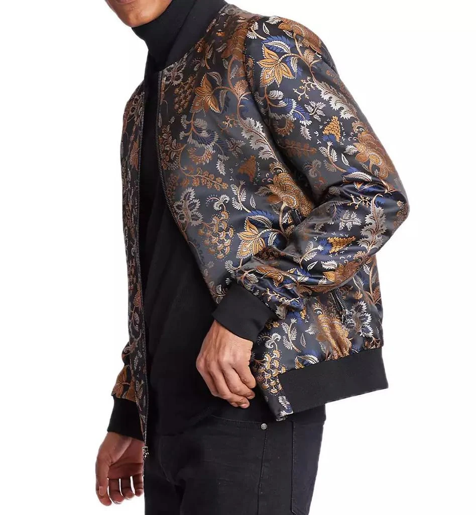 Paisley & Gray Men's Hyde Slim Fit Leaf Print Bomber Jacket 3