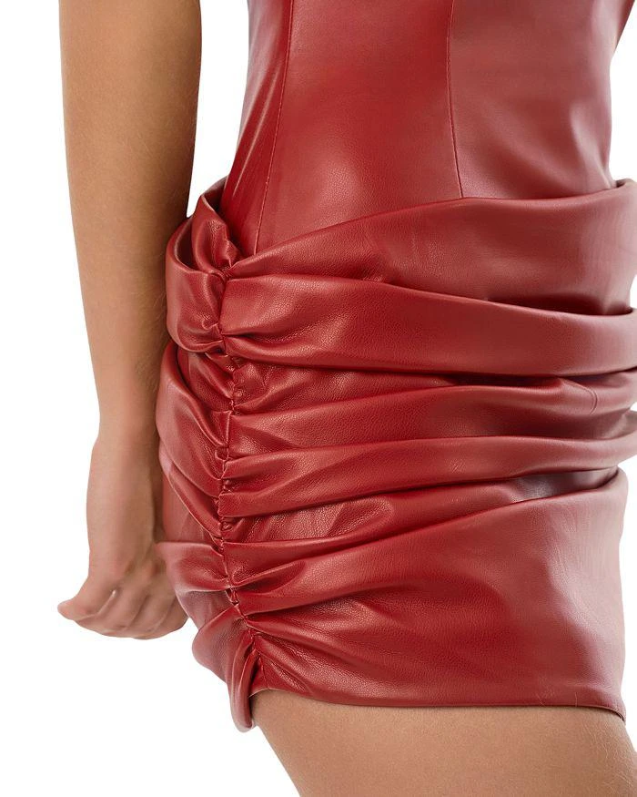 LaMarque Emerson Faux Leather Off-the-Shoulder Dress 5