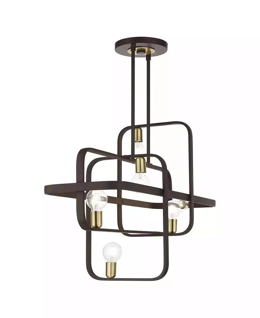 Livex Bergamo 6 Lights Linear Chandelier 5