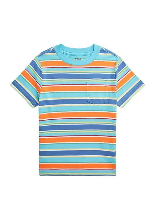 Ralph Lauren Boys 2-7 Striped Cotton Jersey Pocket T-Shirt 1