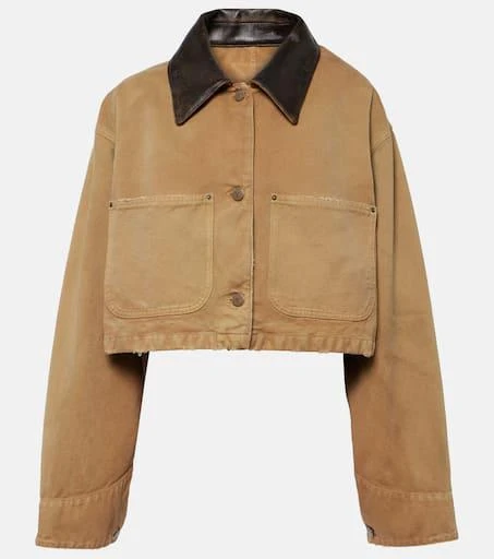 Prada Cropped cotton canvas jacket 1