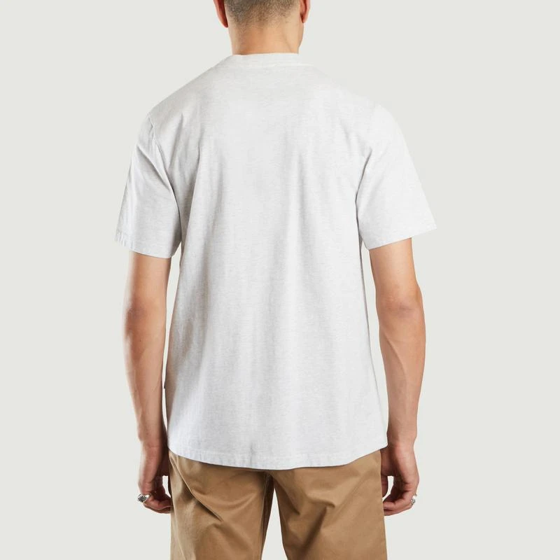 Wood Wood Bobby T-Shirt in organic cotton SNOW MARL  WOOD WOOD 3