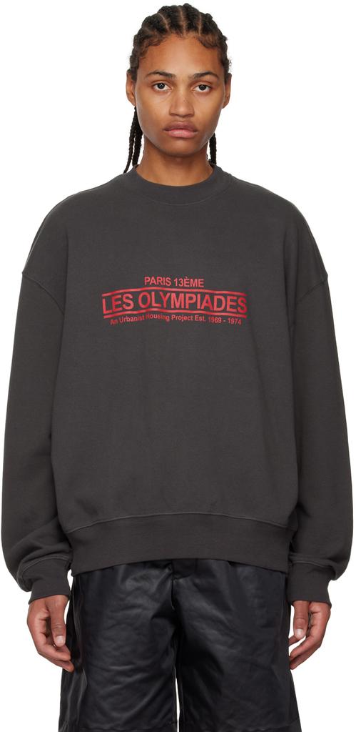 Song for the Mute Black 'Les Olympiades' Sweatshirt