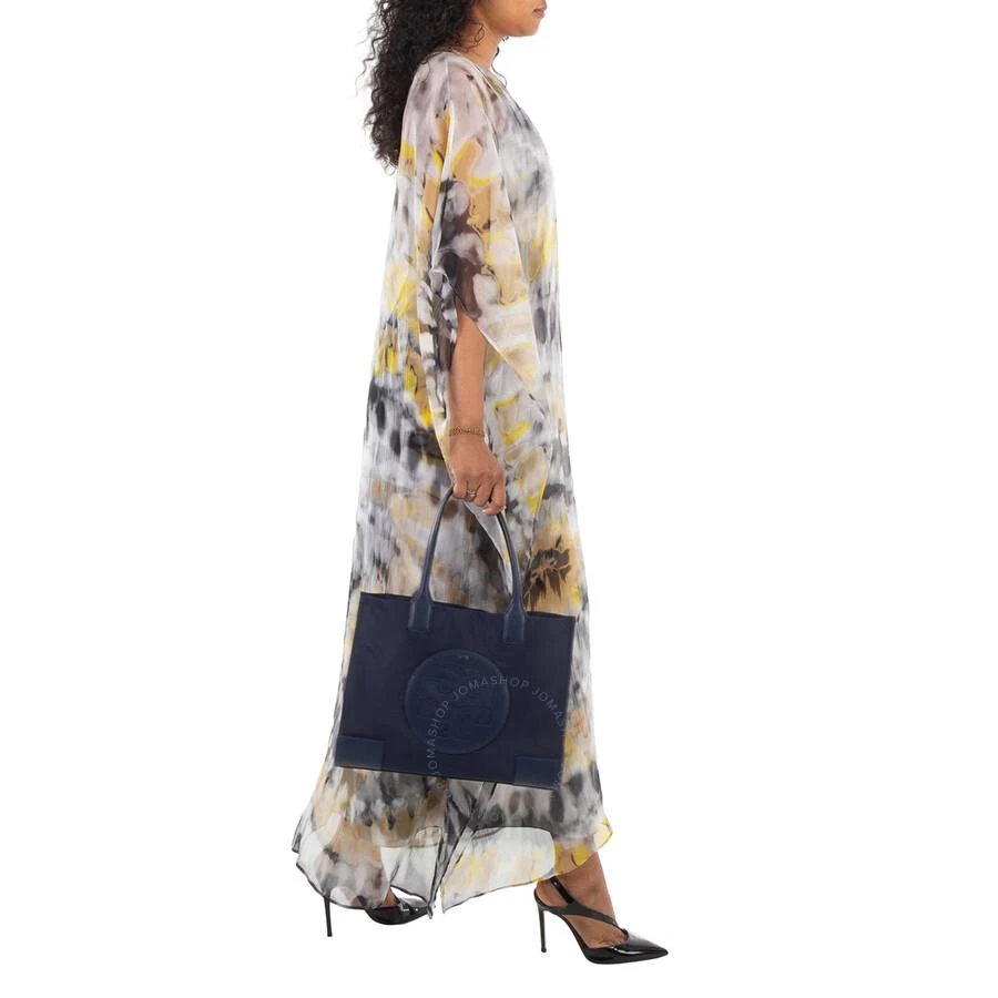 Tory Burch Small Ella Tote Bag-Navy Blue 2