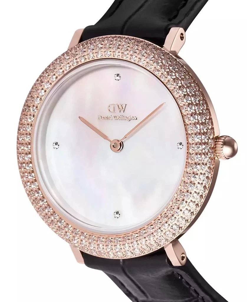 Daniel Wellington Women's Analog Black Leather Watch, 32mm 4