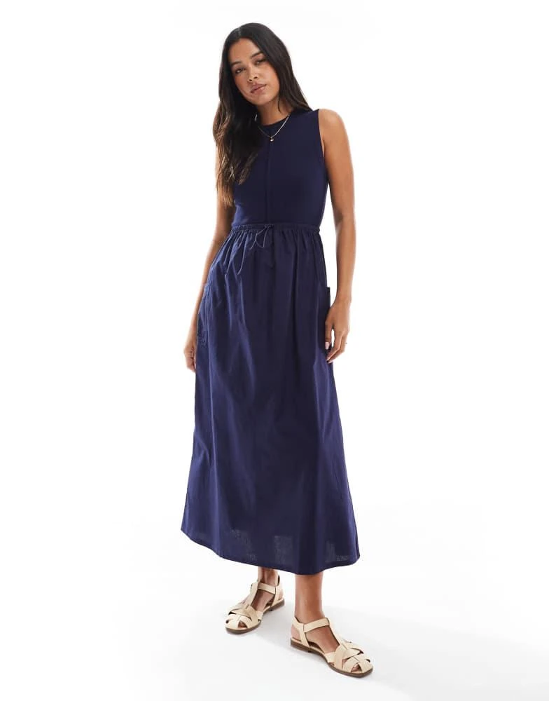 knee length dresses for ladies Carmel One-Shoulder Split Maxi Dress Butter main image 1