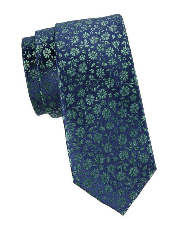 Ben Sherman Floral Silk Jacquard Tie