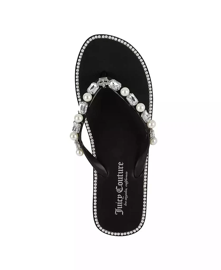 Juicy Couture Women's Sade 2 Embellished Flip Flop Sandals 4
