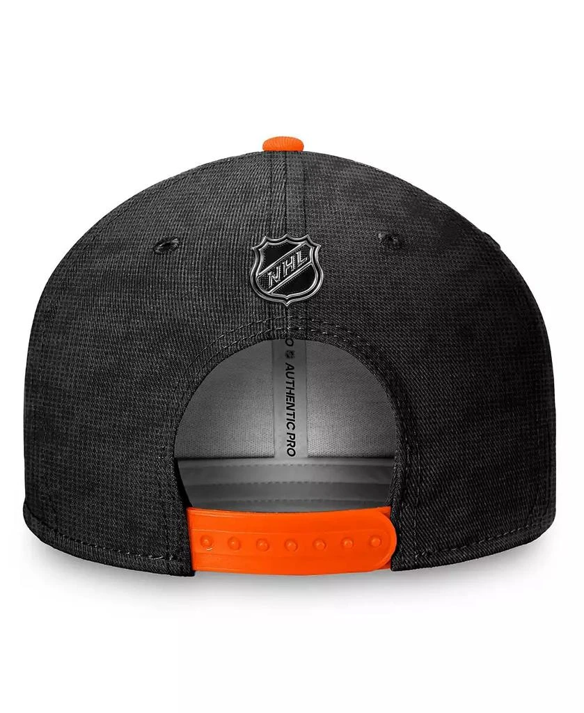 Fanatics Men's Black/Orange Philadelphia Flyers Authentic Pro Rink Snapback Hat 4