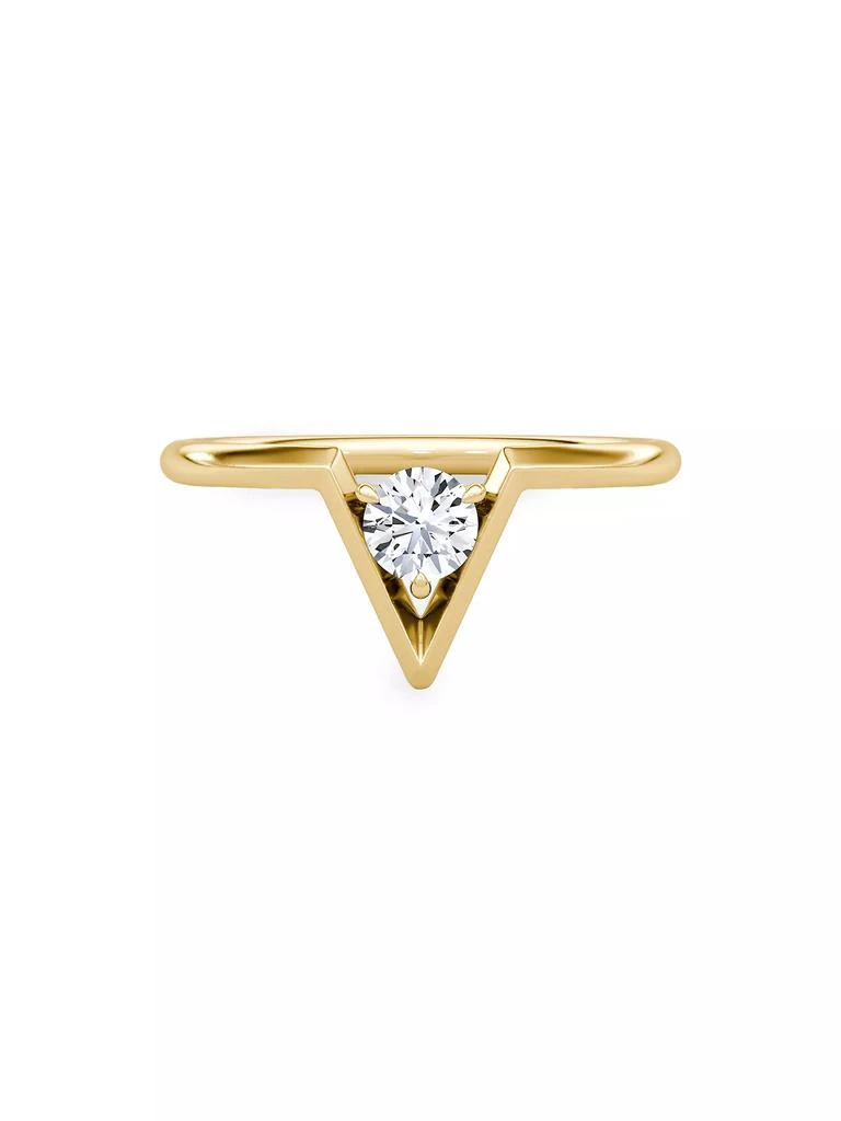 VRAI VRAI V 14K Yellow Gold & 0.25 TCW Lab-Grown Diamond Ring 3