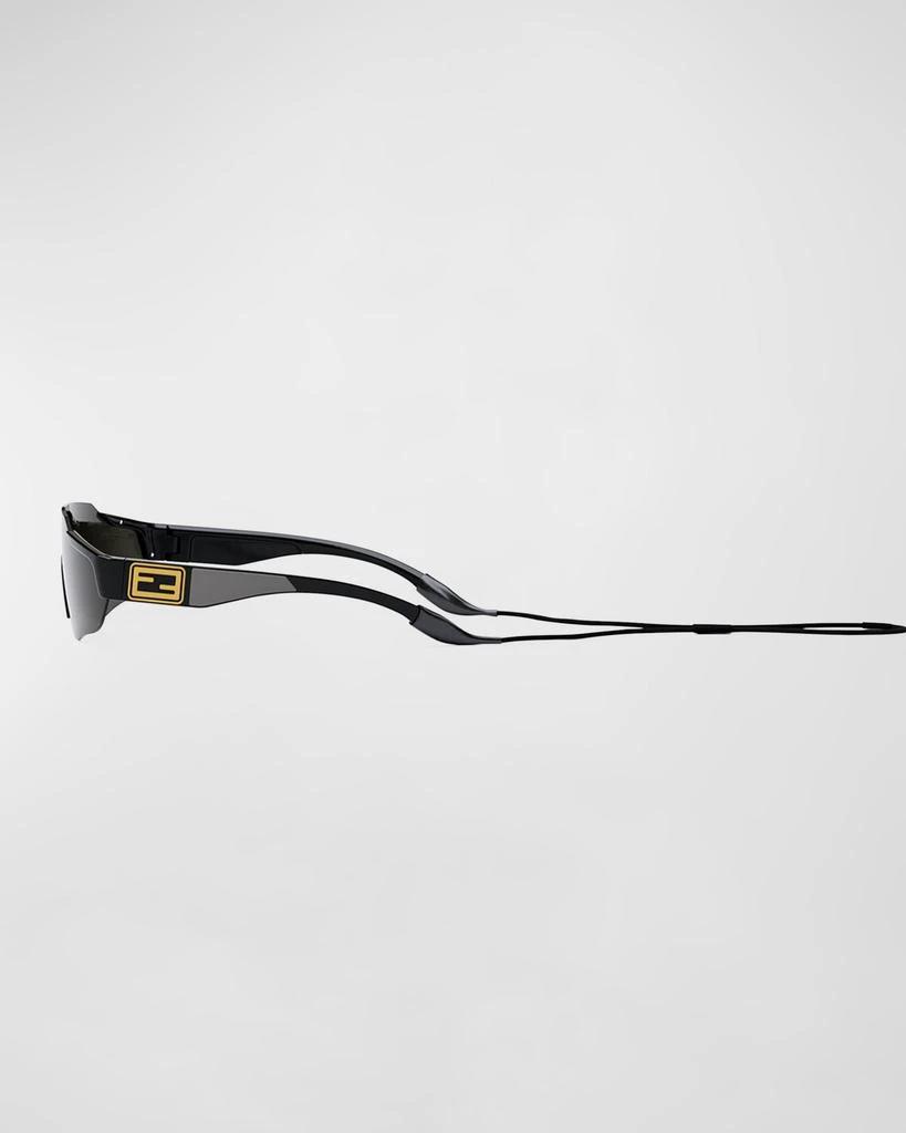 Fendi Men's FF-Logo Rimless Shield Sunglasses 3
