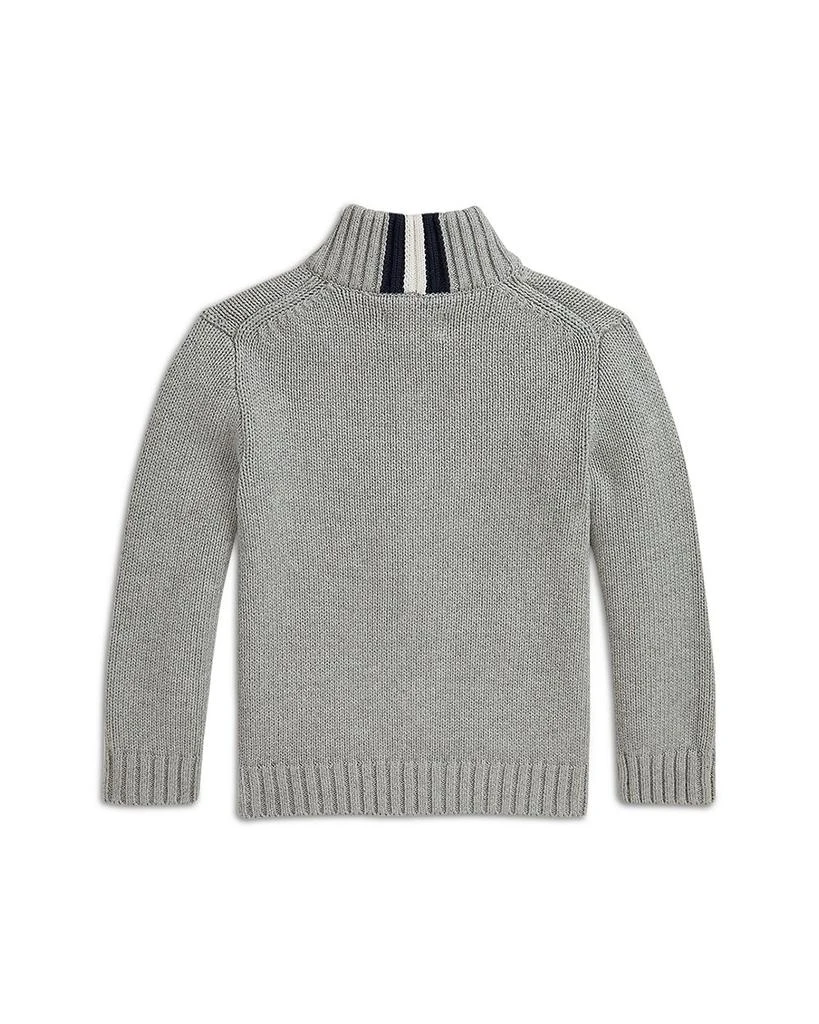 Ralph Lauren Boys' Cotton Full Zip Sweater - Little Kid, Big Kid 2