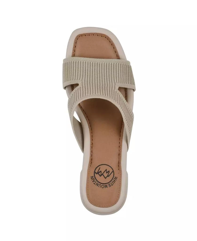 White Mountain Women
s Milled Round Toe Dress Sandals 4