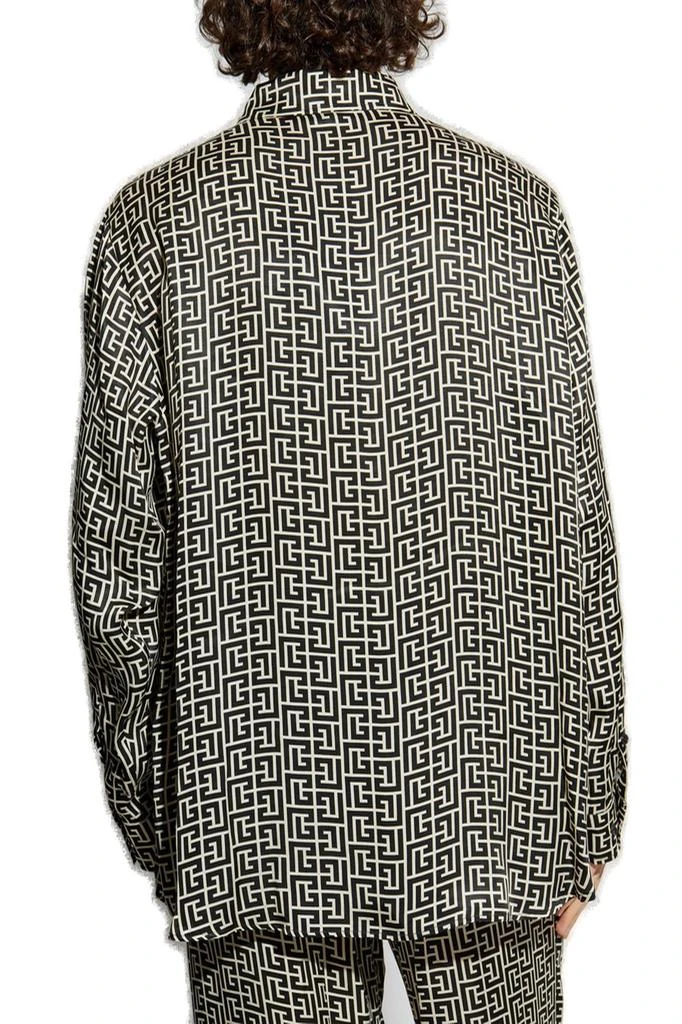 Balmain Balmain Monogram Patterned Buttoned Shirt 3