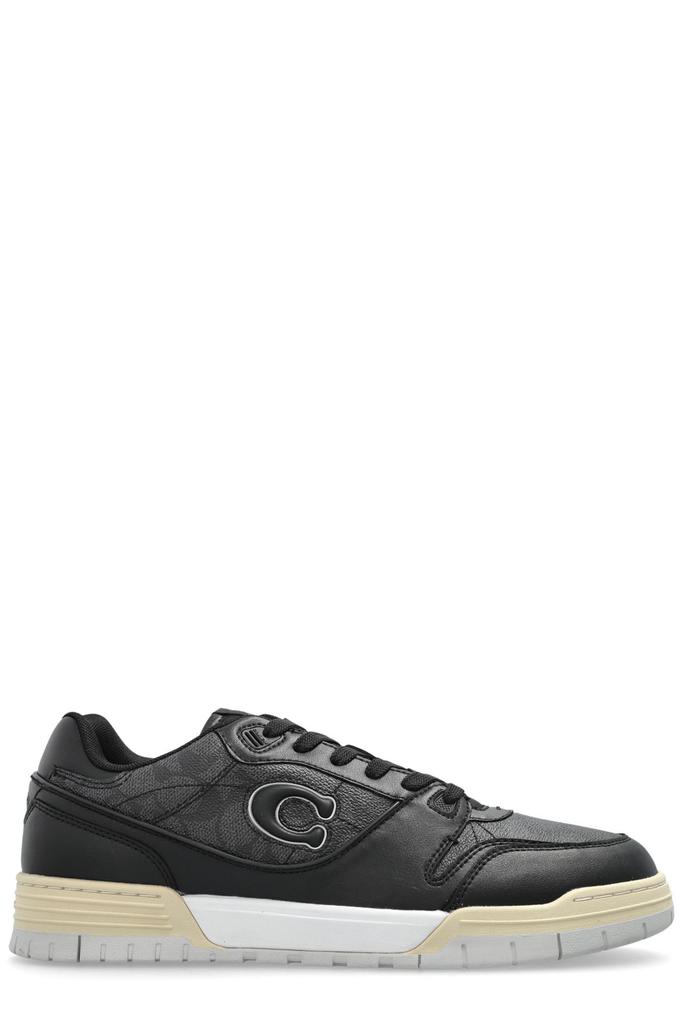 COACH ロゴパターン スニーカー グレー/ブラック Shop Coach Logo Patch Low-Top Sneakers on Sale at