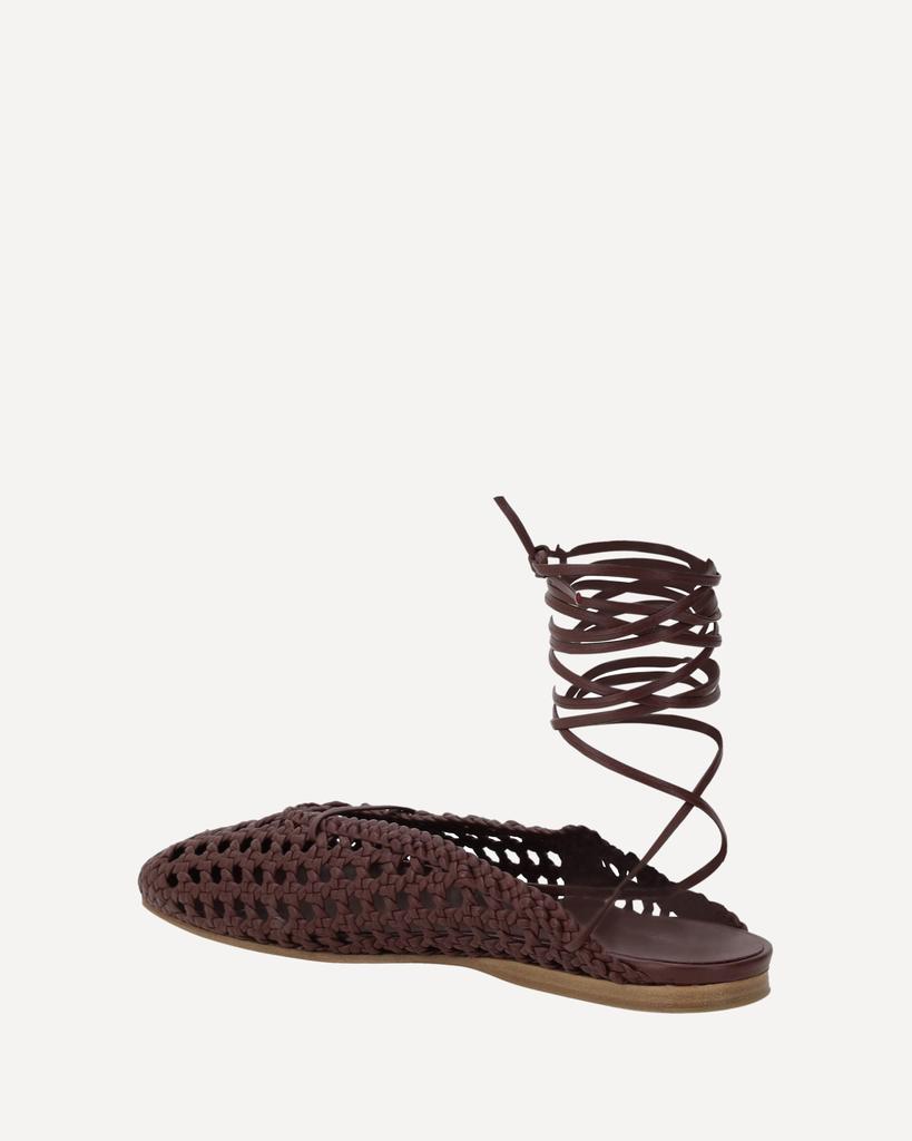 FORTE_FORTE Leather net-effect Mules