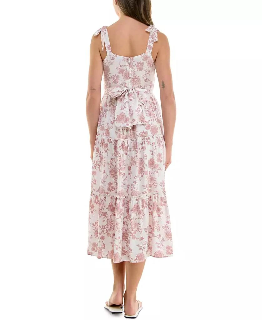 Trixxi Juniors' Ruched Sleeveless Fit & Flare Midi Dress 2