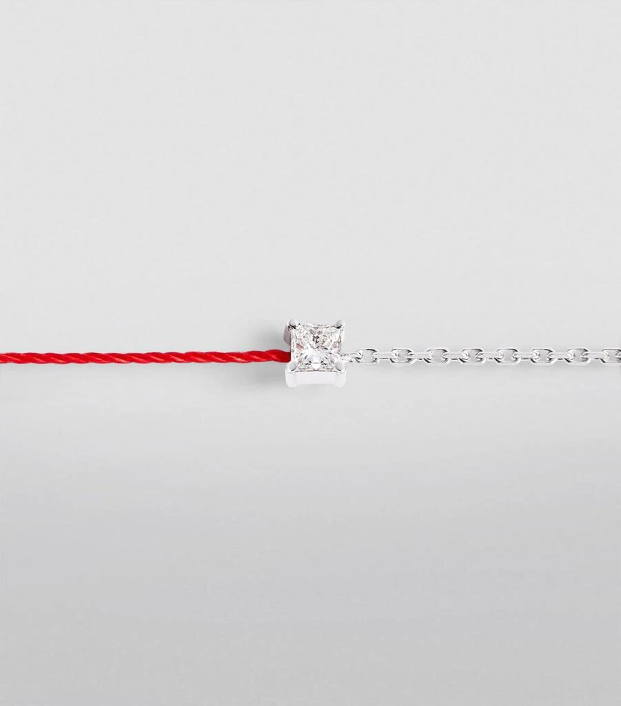 Redline White Gold and Diamond Royal String Bracelet 2