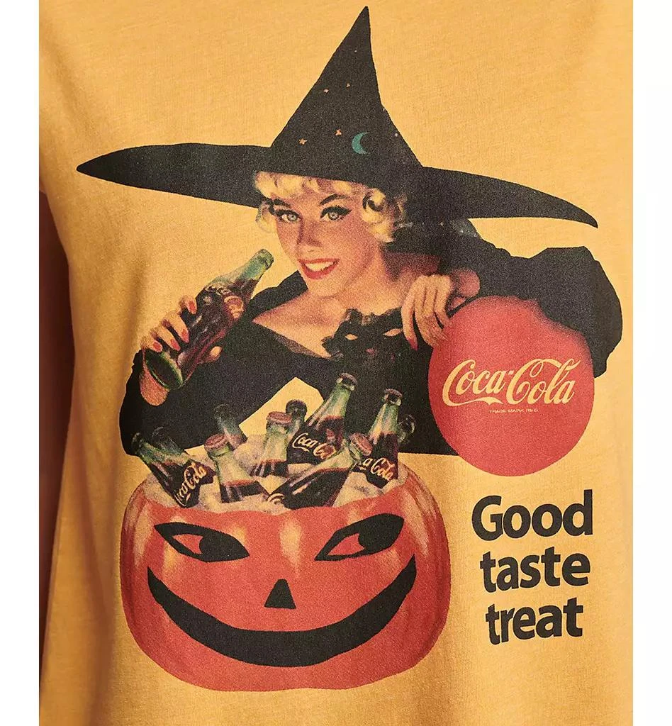 Lucky Brand Women's Coca-Cola Halloween Graphic Boyfriend T-Shirt 4