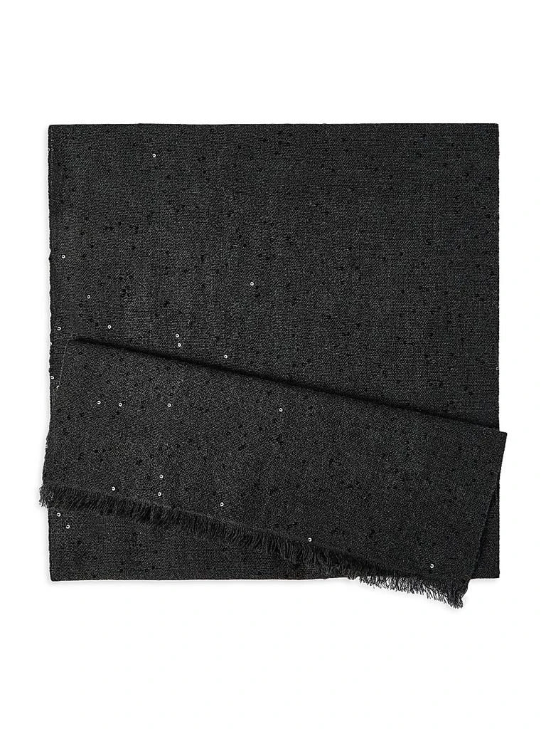 Brunello Cucinelli Cashmere and Silk Diamond Yarn Scarf